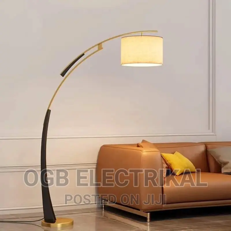 Metal Fabric Standing Lamp
