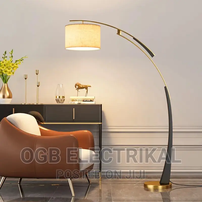 Metal Fabric Standing Lamp