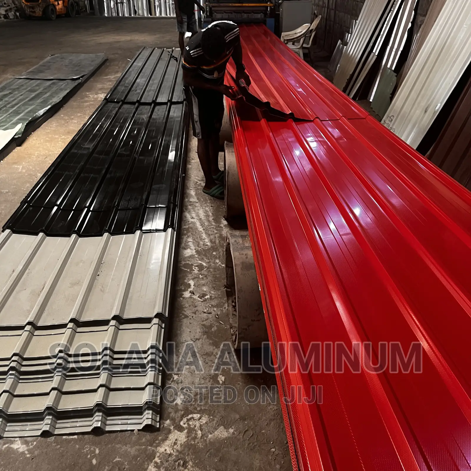 0.50mm A.K.A Complete 55 Red Aluminium Long Span Roofsheet