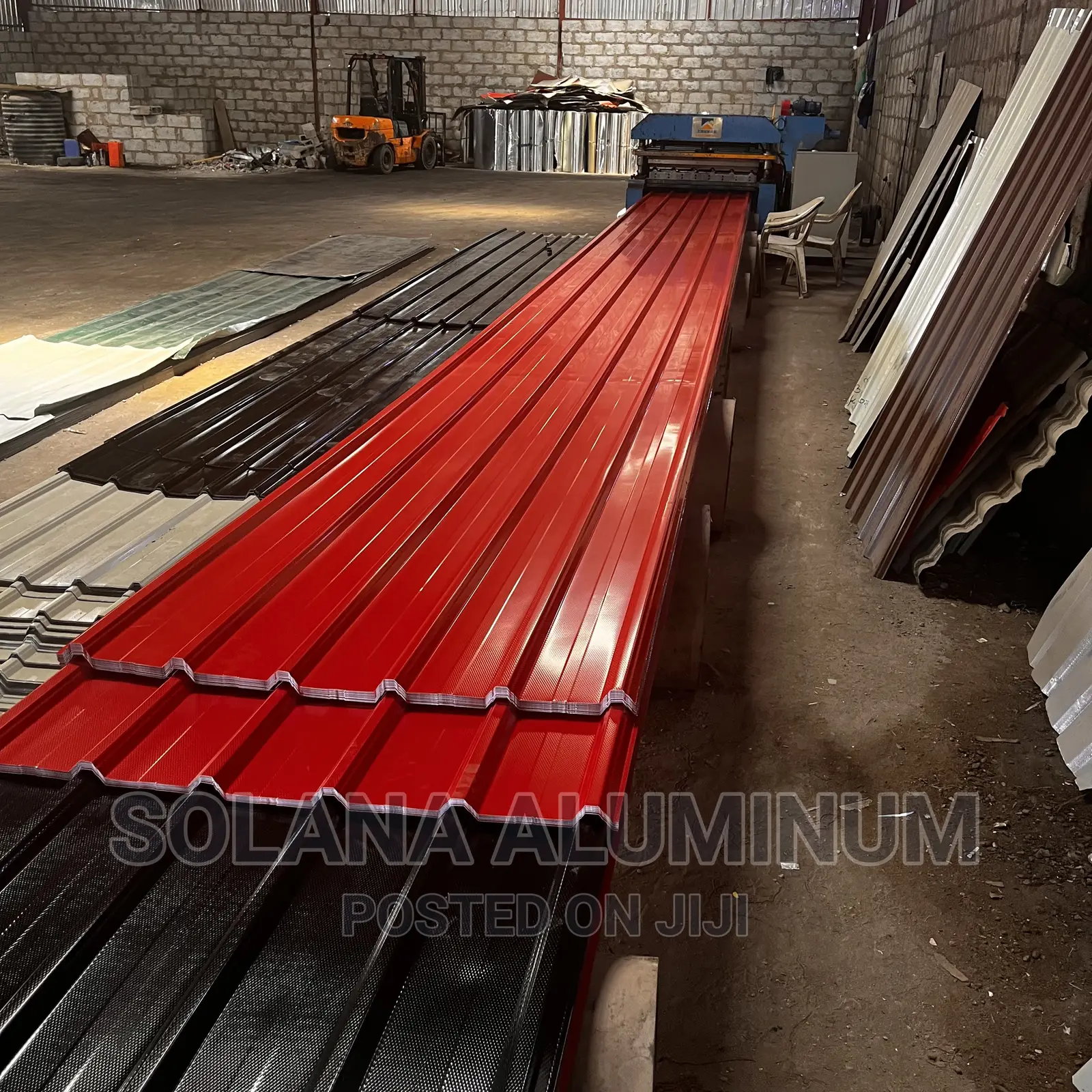 0.50mm A.K.A Complete 55 Red Aluminium Long Span Roofsheet