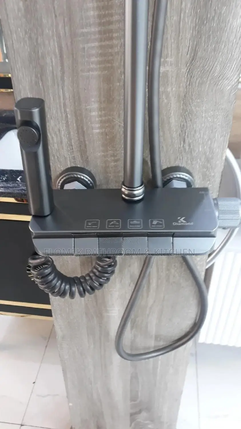 Gray Standing Shower
