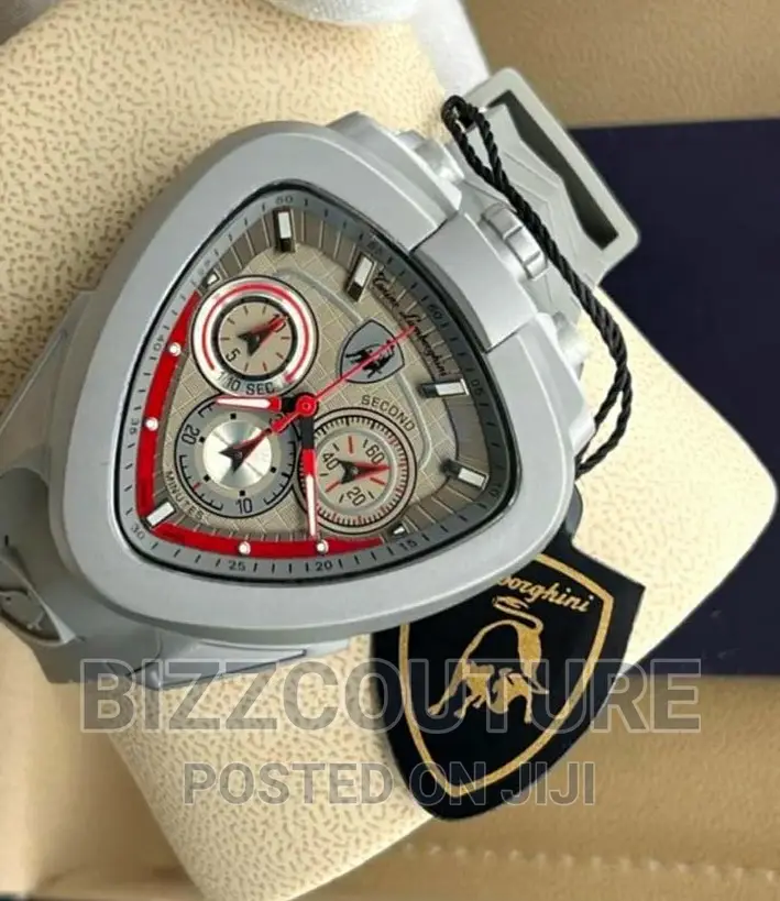Original LAMBORGHINI Rubber Strap Watch Available in Store