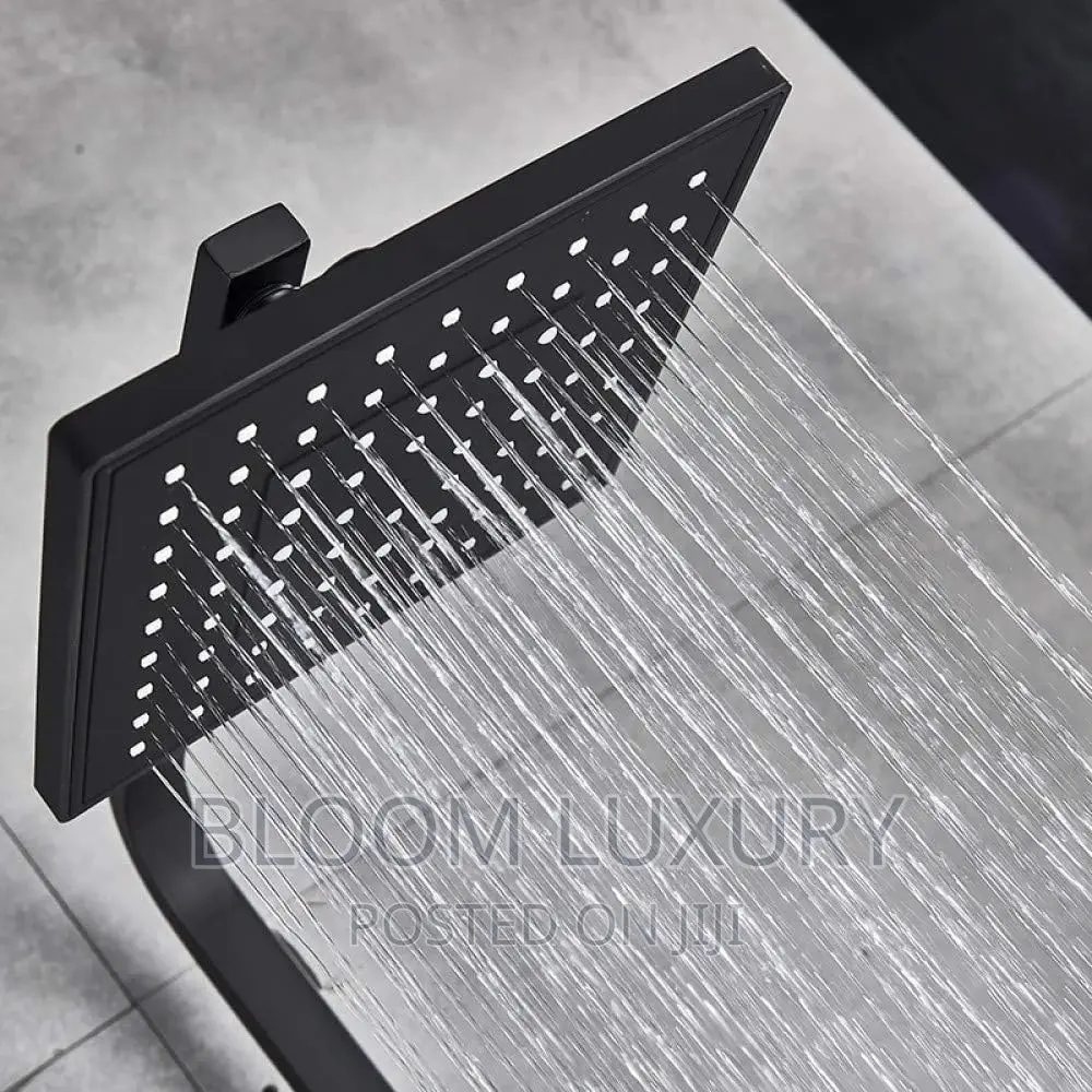 Matte Black Luxury Rainfall Shower