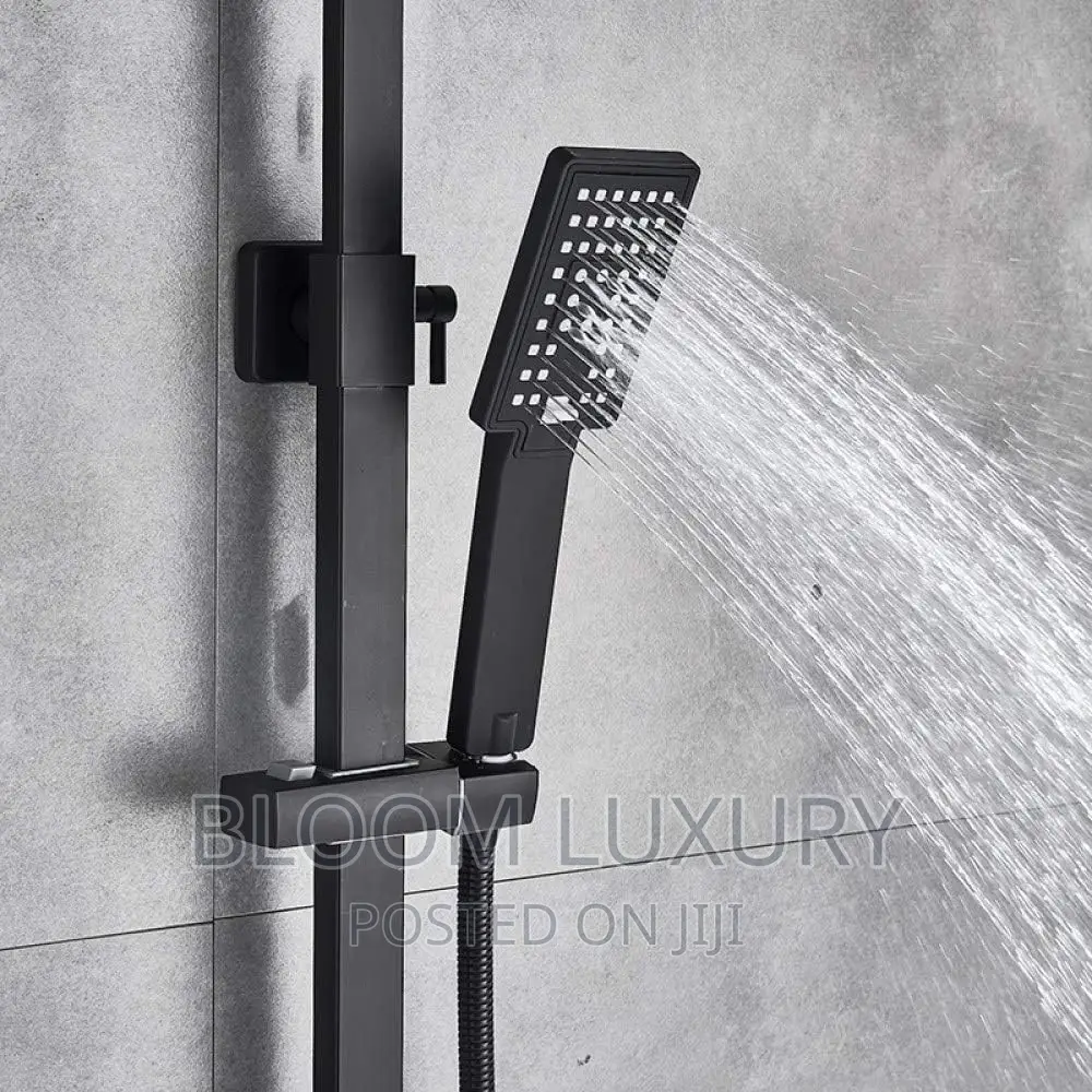 Matte Black Luxury Rainfall Shower
