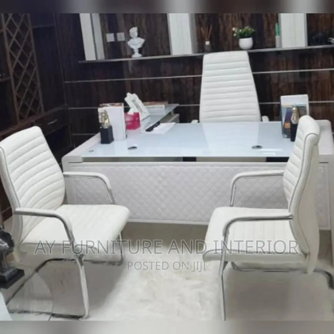 Executive Office Table (With 3 Chairs)