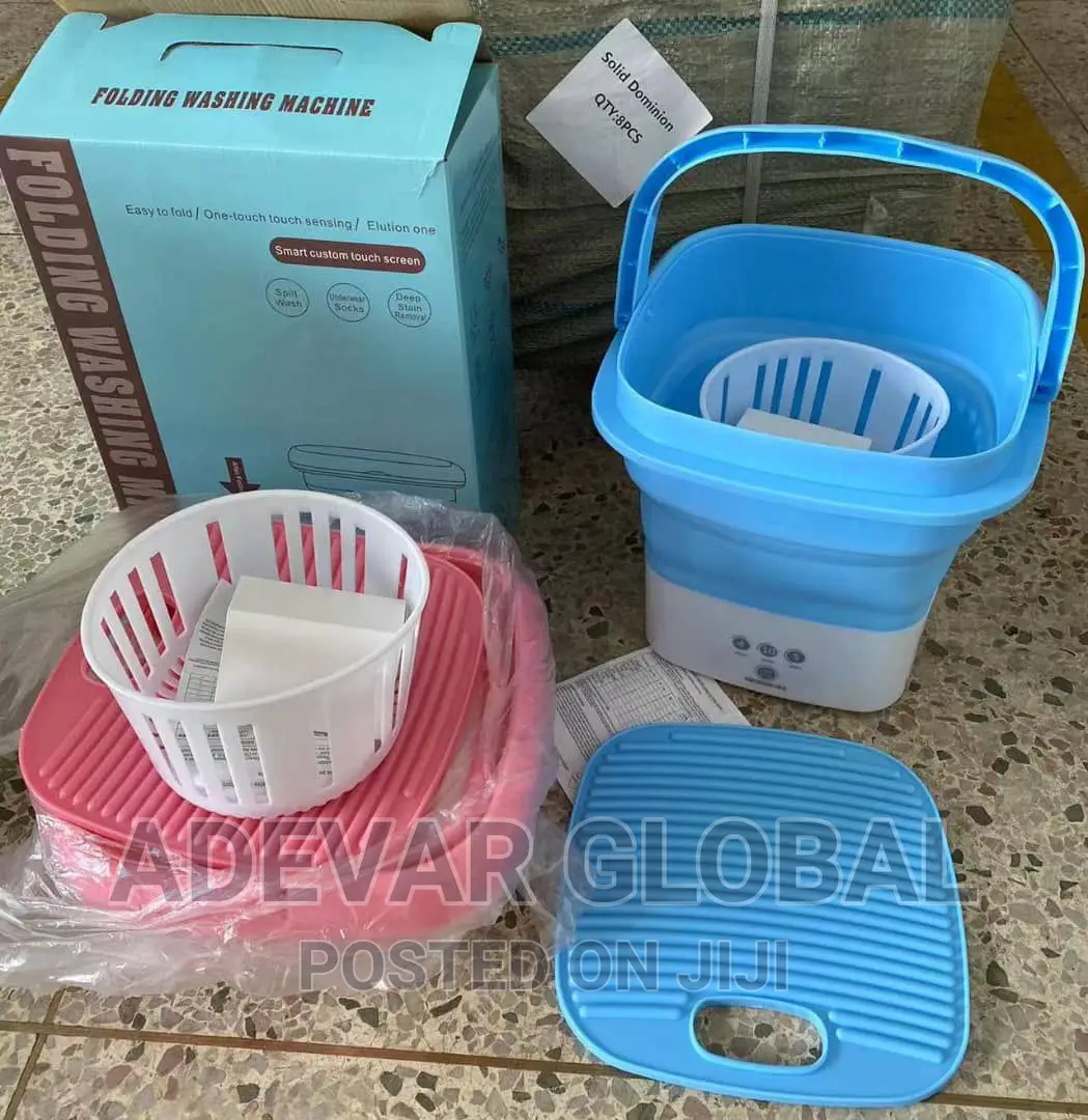 2kg Mini Foldable Washing Machine Portable Washer With Spin