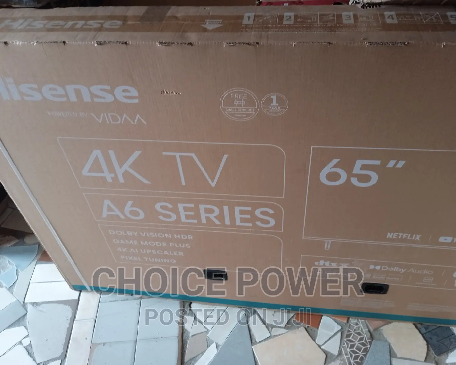 Brand New Hisense Smart Tv Made by Fouani 65a6k