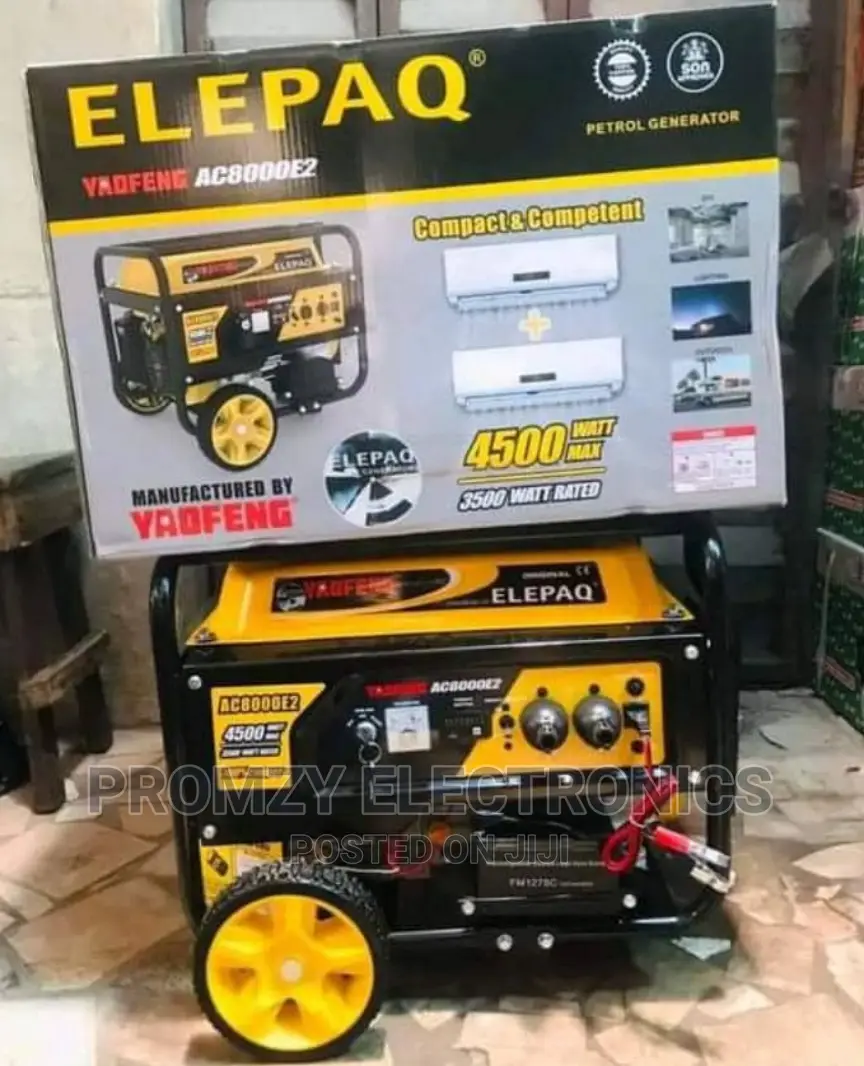 5kva Elepaq Yaofeng Petrol Gen Model Ac8000e2