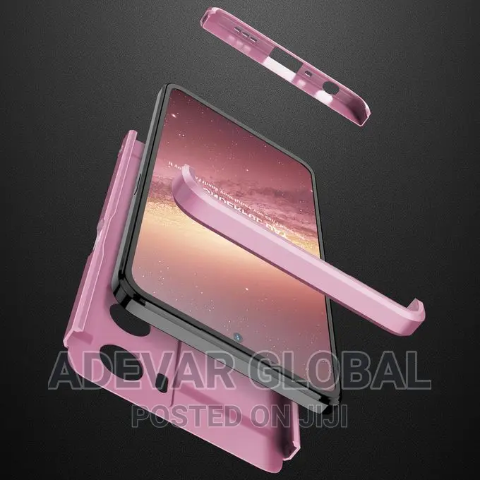 Oppo A57 4G 2022 3 in 1 Hard PC Case Pouch - Rose Gold