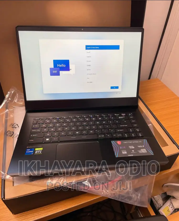 New Laptop MSI Vector GP66HX 12UGS 32GB Intel Core I7 SSD 1T