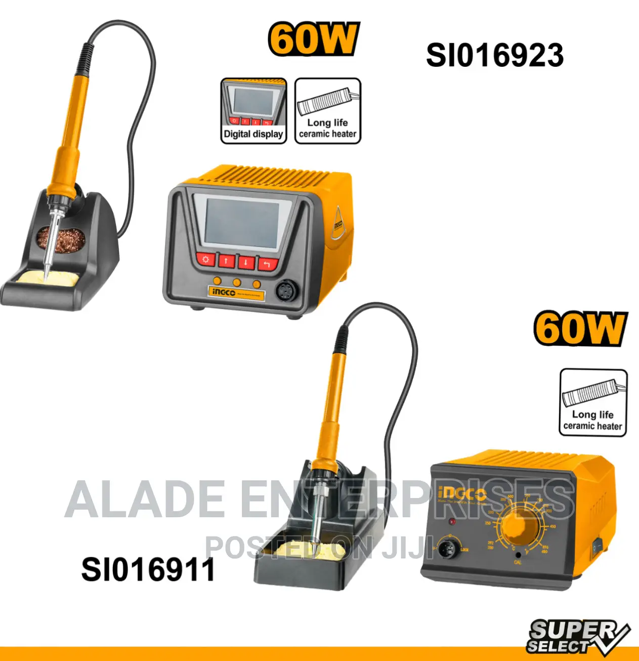 INGCO Digital Soldering Iron With Station 60W SI016911