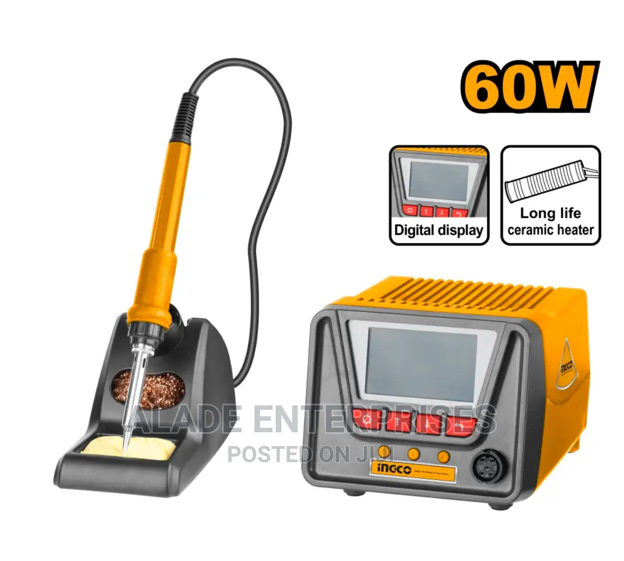 INGCO Digital Soldering Iron With Station 60W SI016911