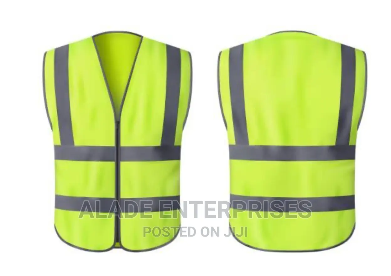 Reflective Jacket Yellow/Green/Orange Strips