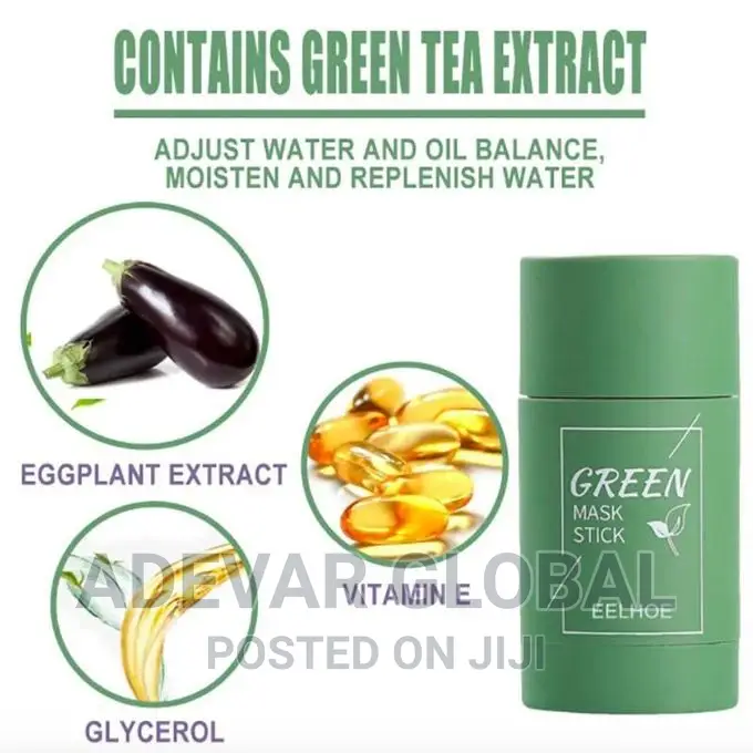 Green Mask Stick Facial Mask Black Spots + FREE Key Holder