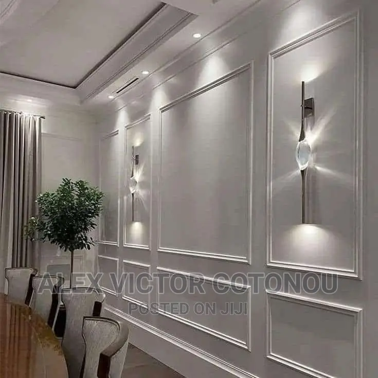 P O P Ceiling, Wall Screeding, Tv Stand And Inside Decor