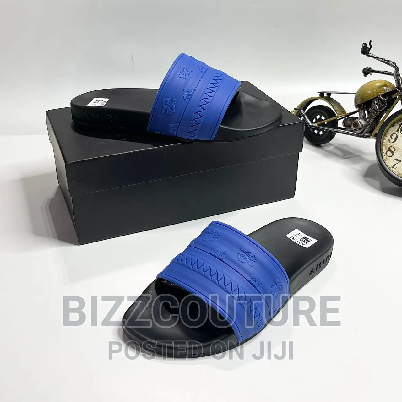 Original AMIRI Chain Effect Strap Slides Available in Store