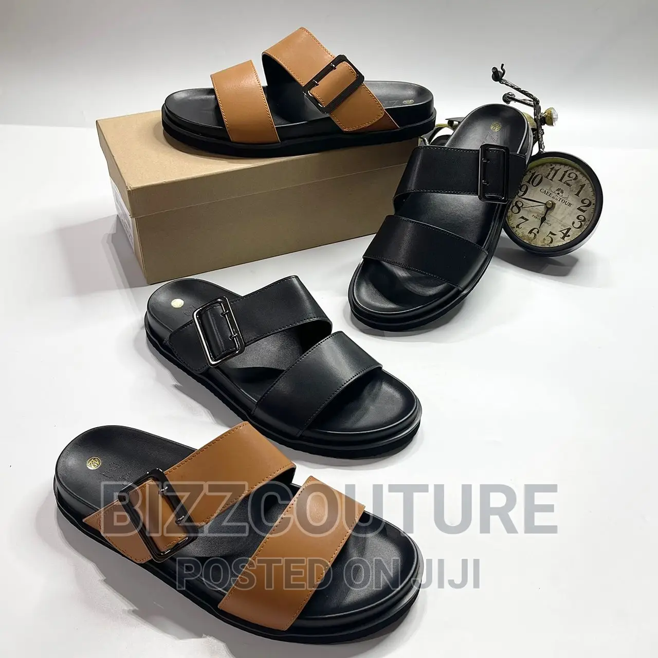 Original ZARA Double Strap Buckle Leather Available in Store