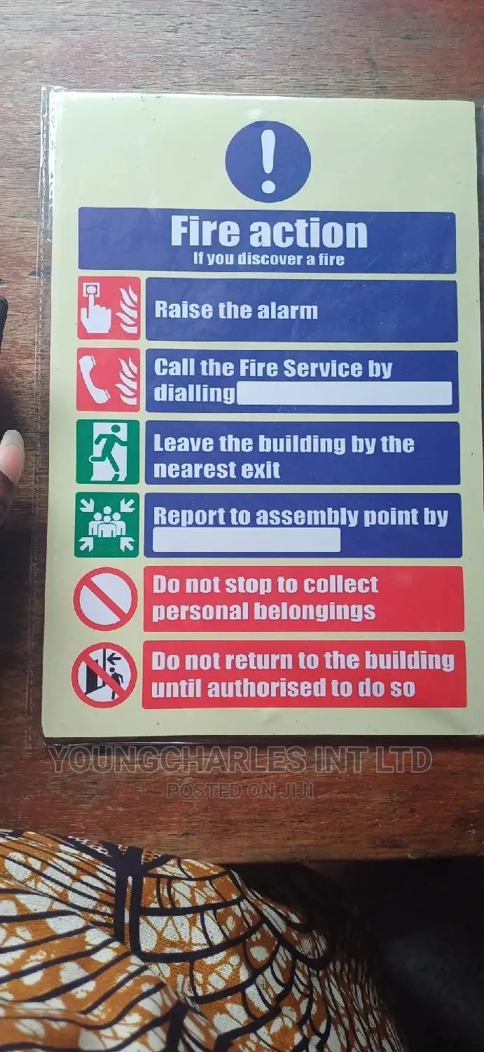 Fire Action Signage