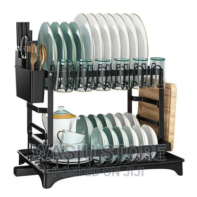 Solerconm 2 Tier Stainless Steel Dish Drainer