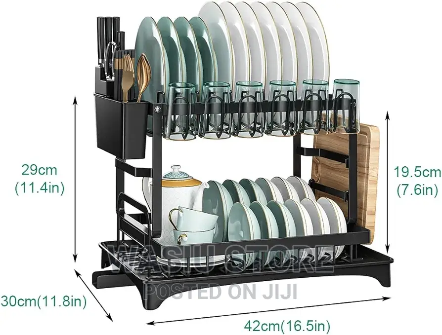 Solerconm 2 Tier Stainless Steel Dish Drainer