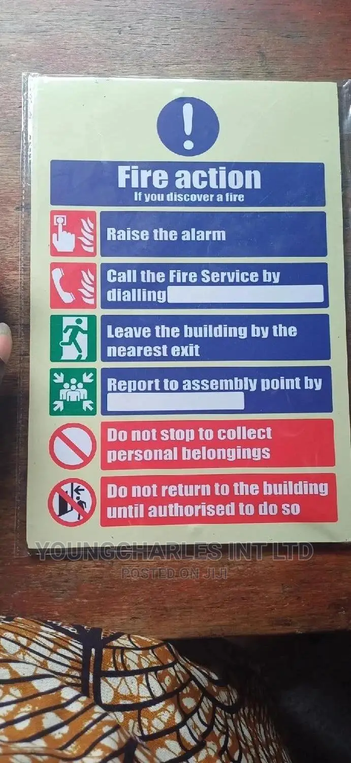 Fire Action Signage