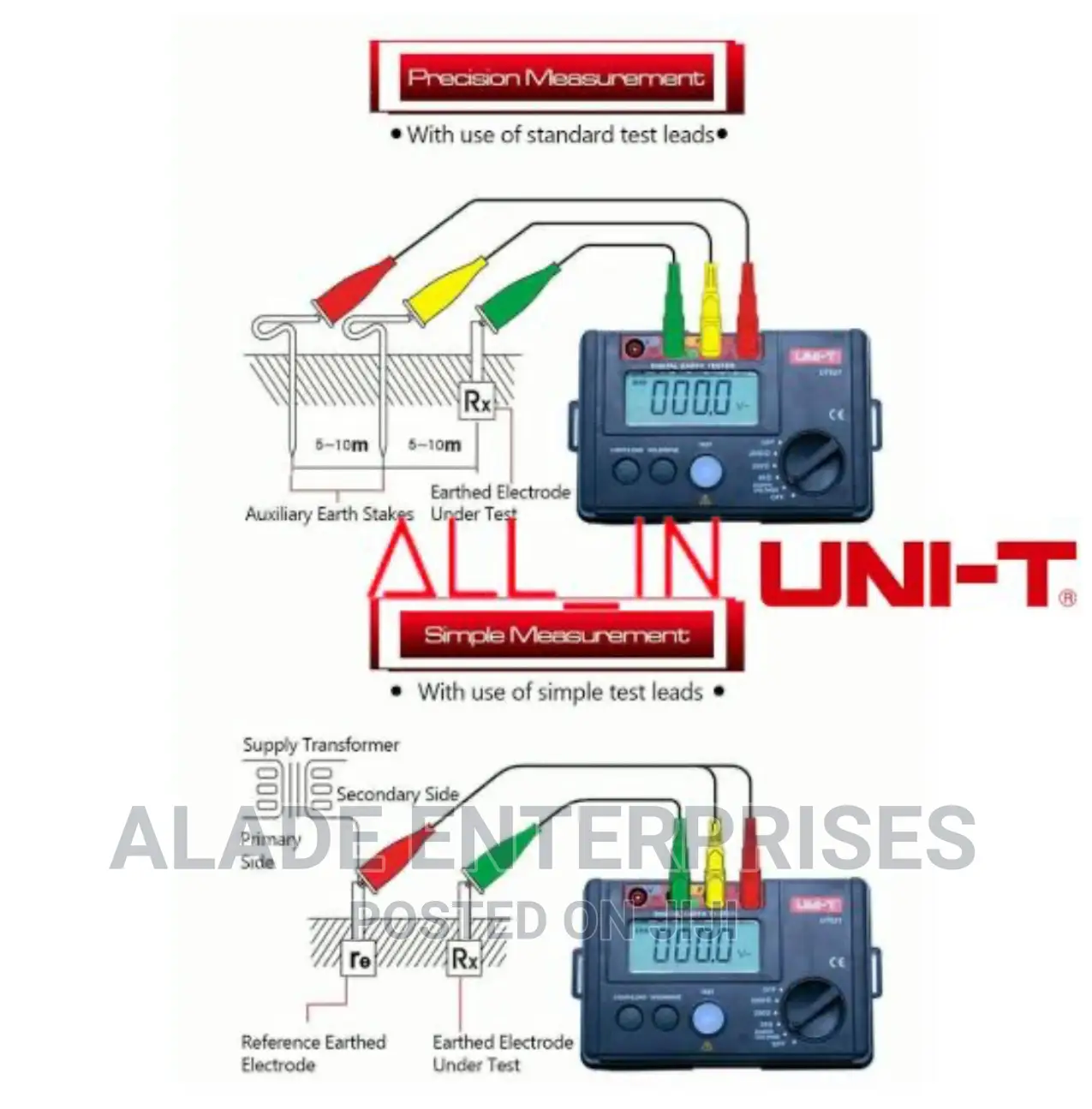 UNI-T 521digital Earth Resistance Tester Earth Earth Voltage