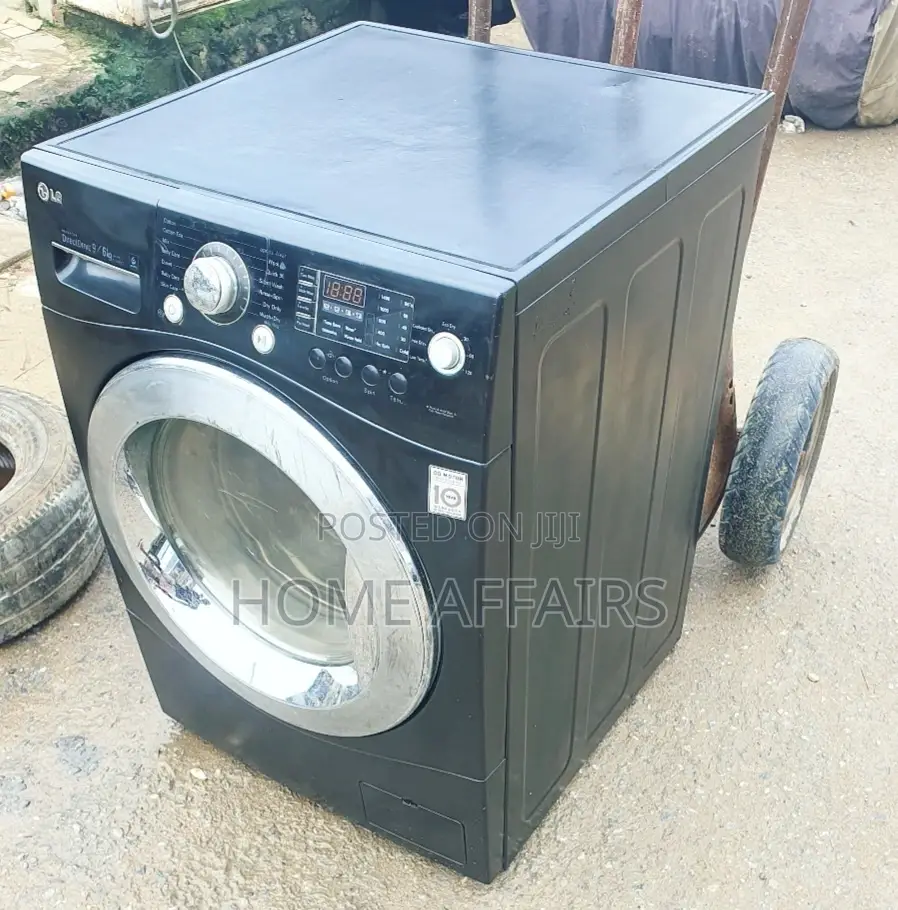 Black LG 9kg Washing Machine Wash and Dry [Inverter Drive]