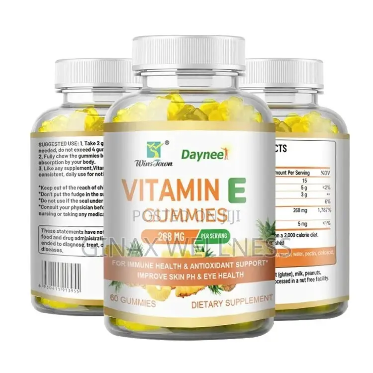 Vitamin E Gummies for Eye Health, Skin Care, Etc