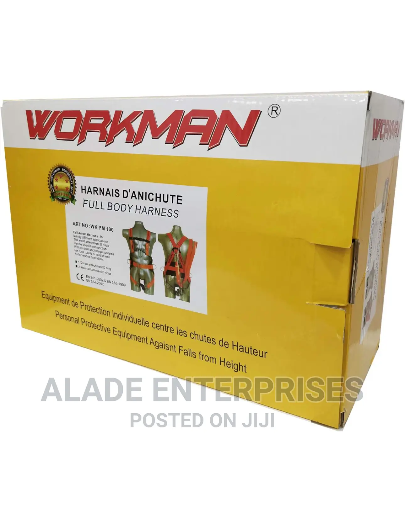 Workman Safety Belt Harness Ppe Fall Protection Full Body