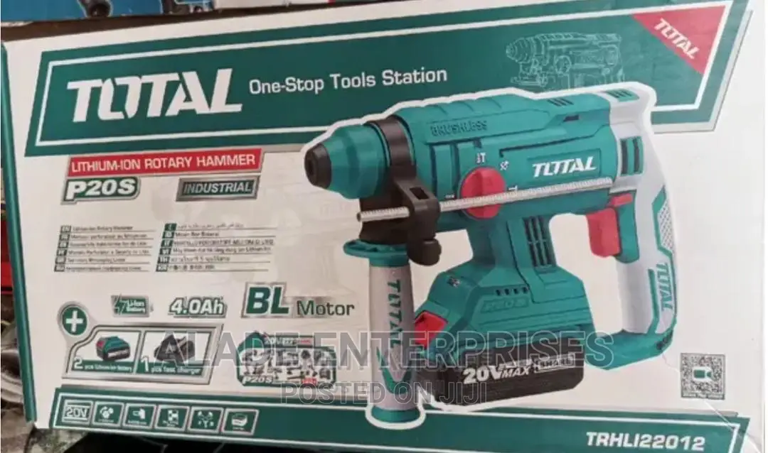 Total 20v Li-ion Cordless Rotary Hammer Brushless 1.5j New