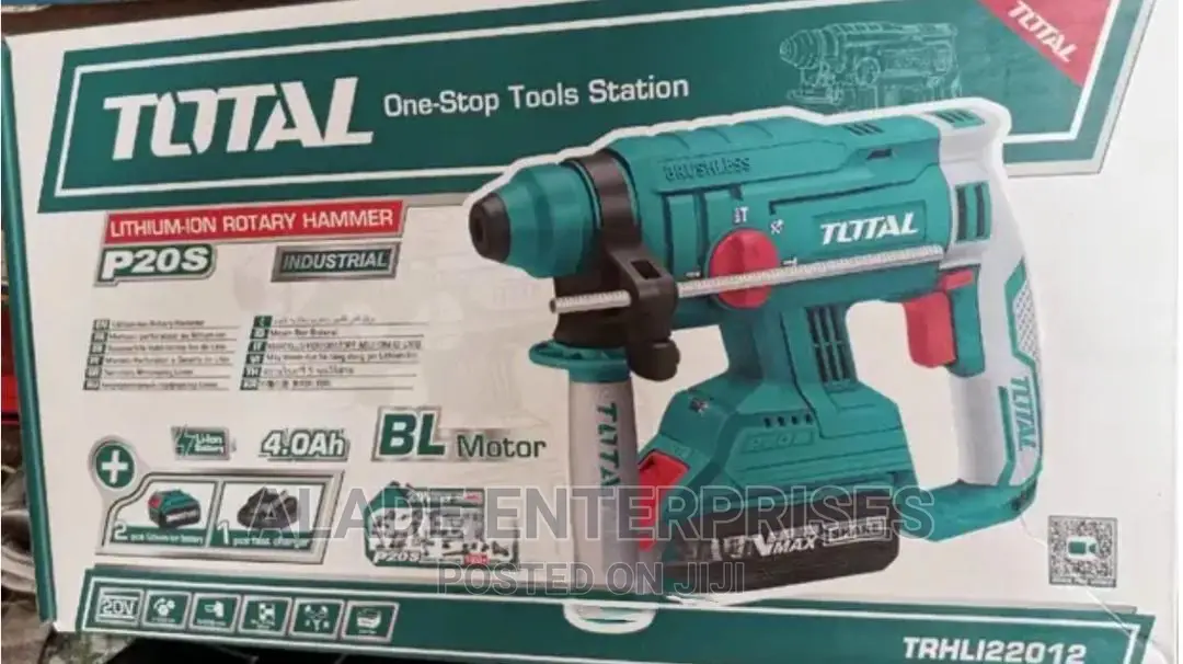 Total 20v Li-ion Cordless Rotary Hammer Brushless 1.5j New
