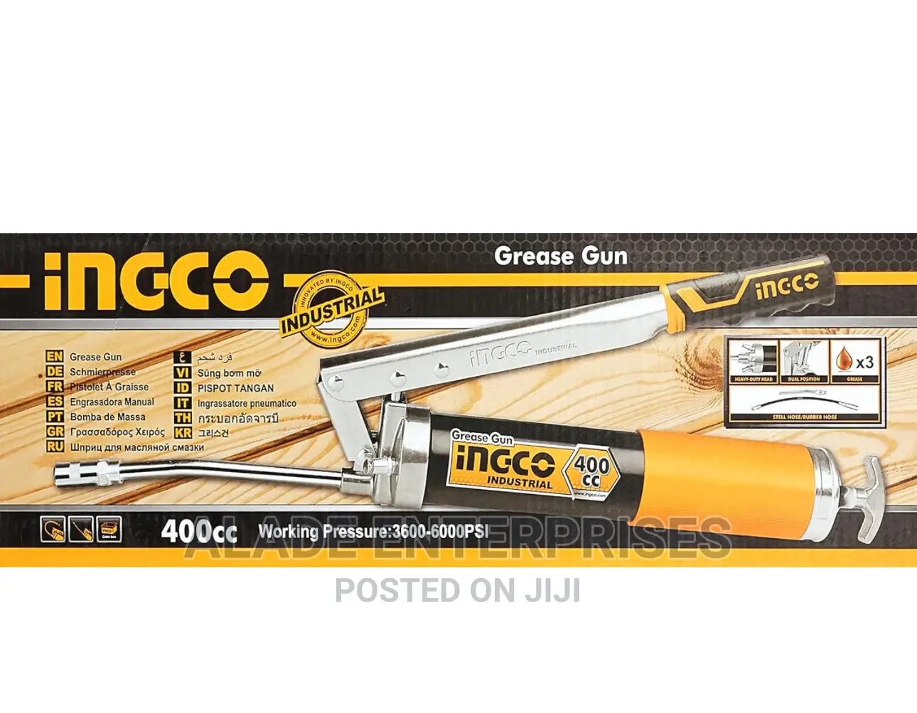 Ingco GRG015002 Heavy Duty Manual Grease Gun