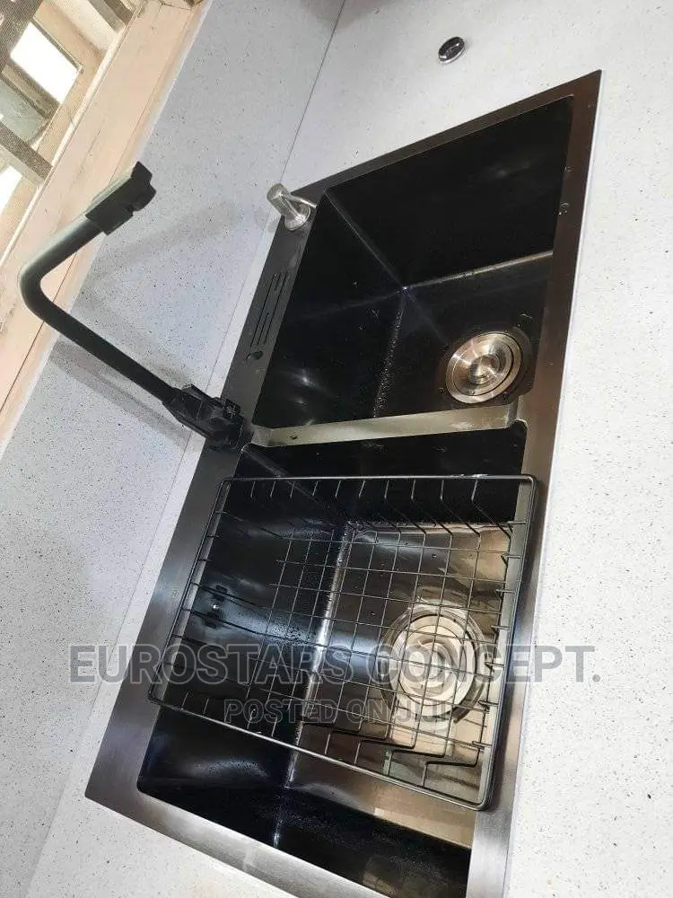 Black Quality Double Bowl Sink