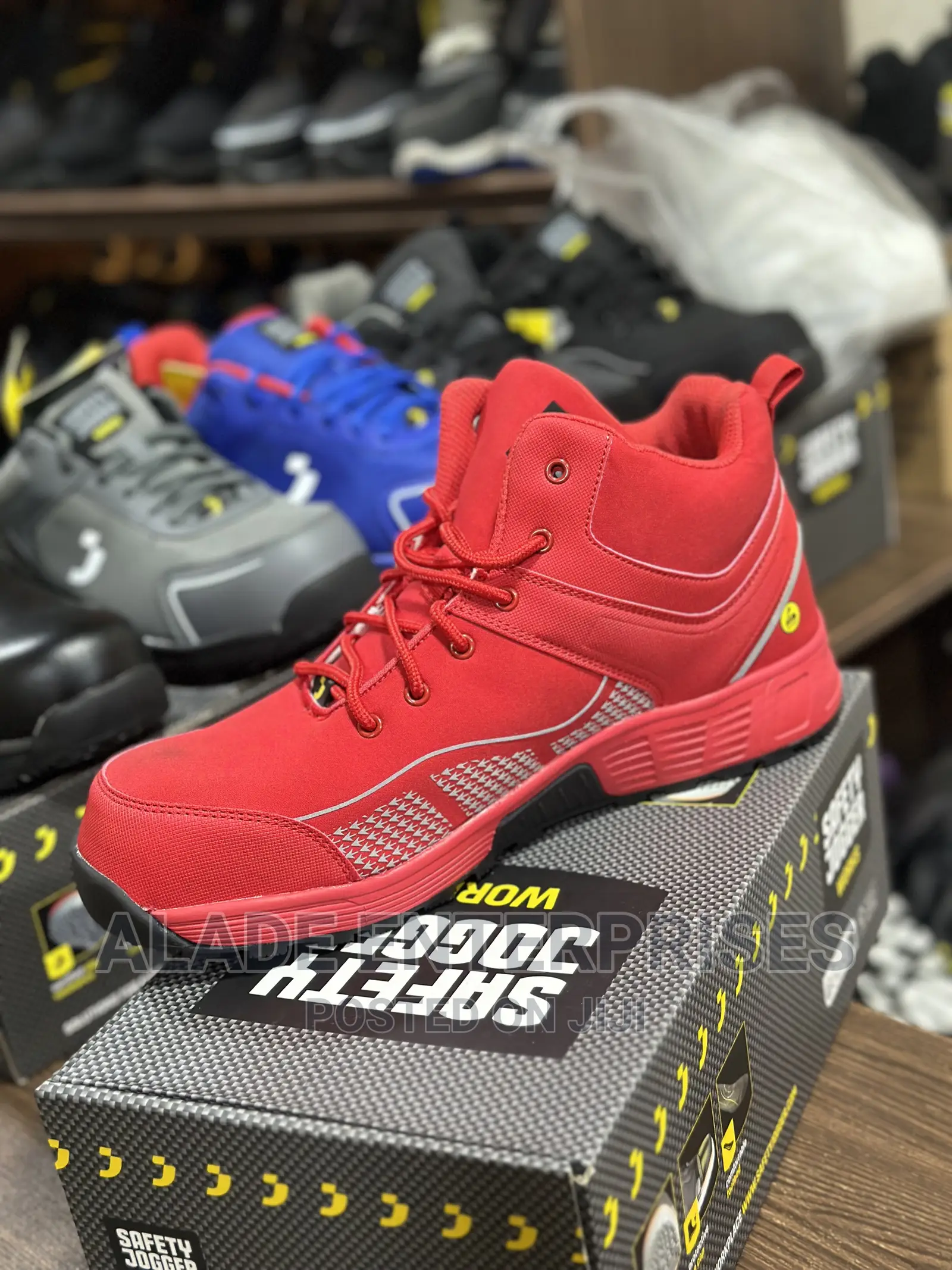 Milos S1p Mid Safety Jogger Boot Red