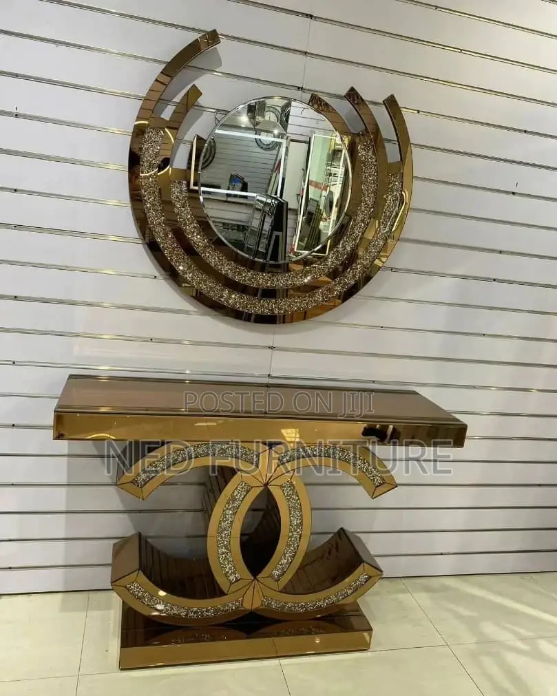 Mirror Console Stand And Mirror