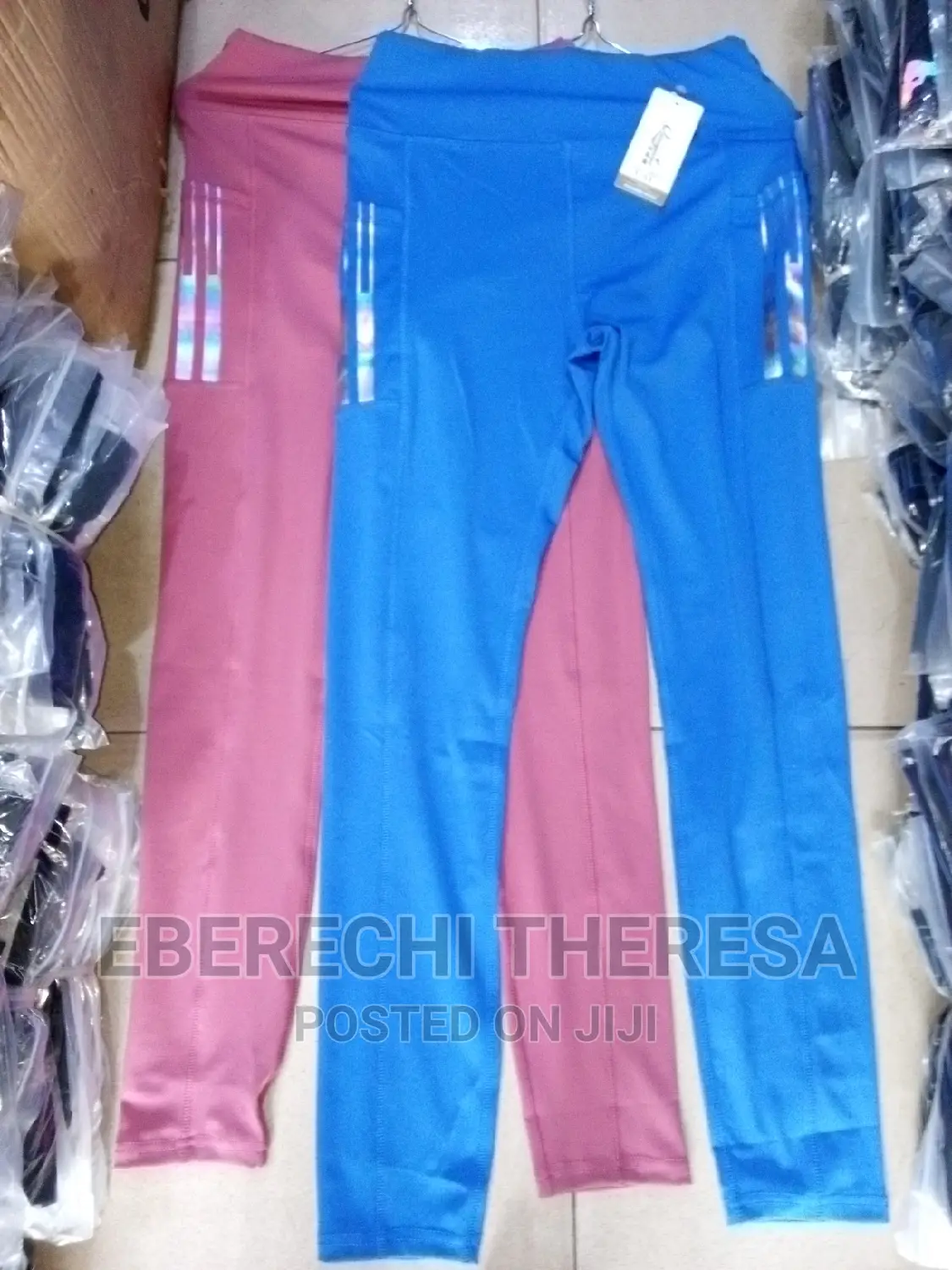 Ladies Long Gym Wear With Side Pockets