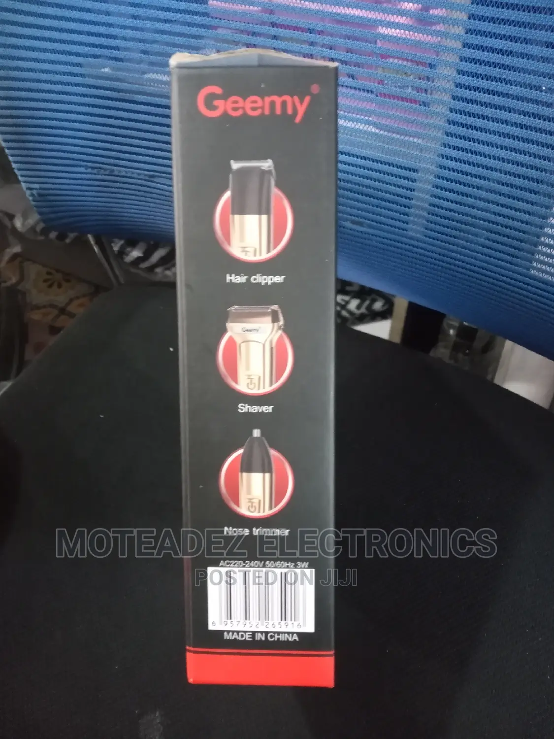 Geemy 3 in 1 Rechargeable Shaver and Trimmer Set
