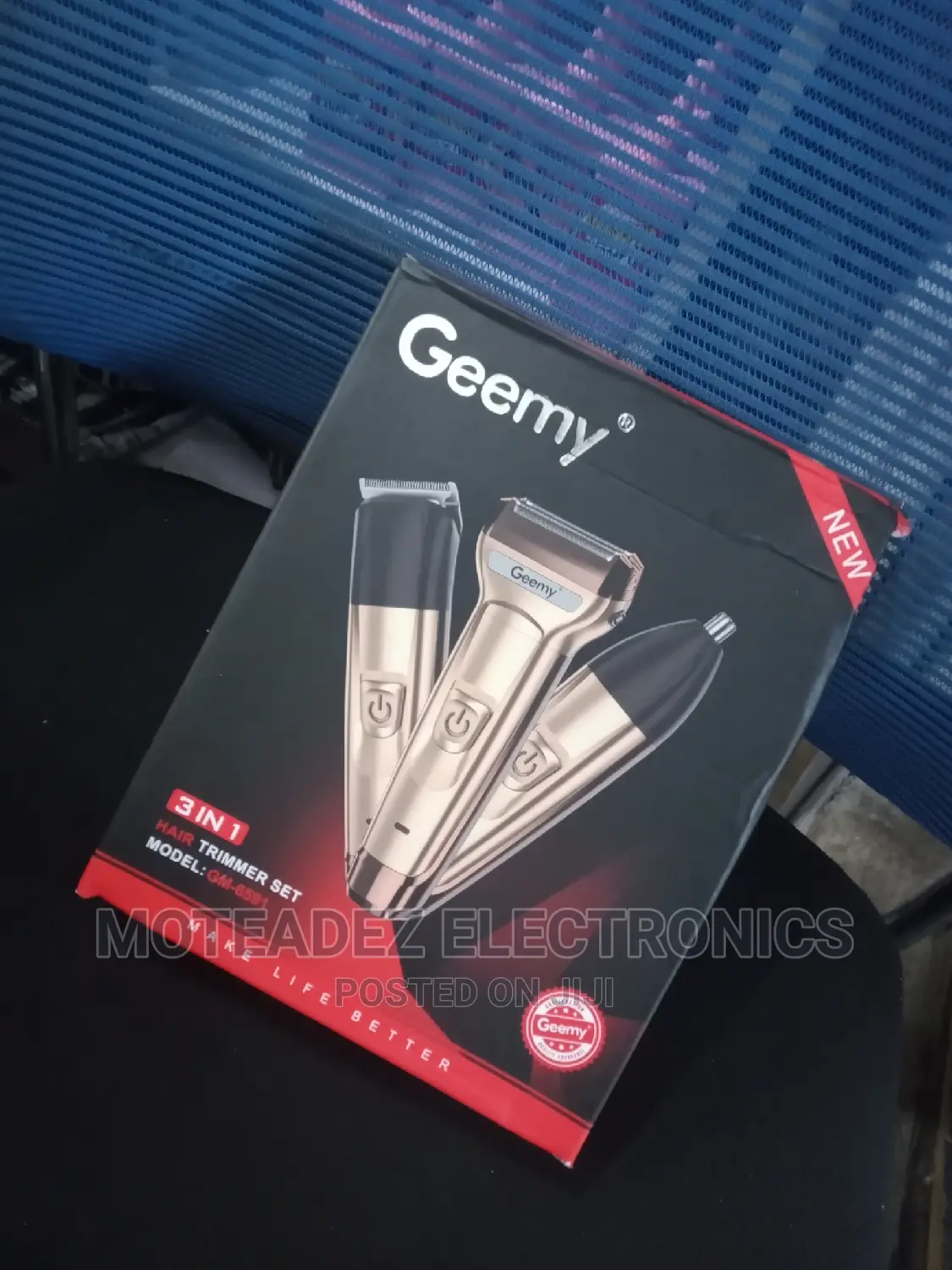 Geemy 3 in 1 Rechargeable Shaver and Trimmer Set