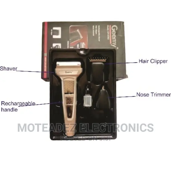 Geemy 3 in 1 Rechargeable Shaver and Trimmer Set