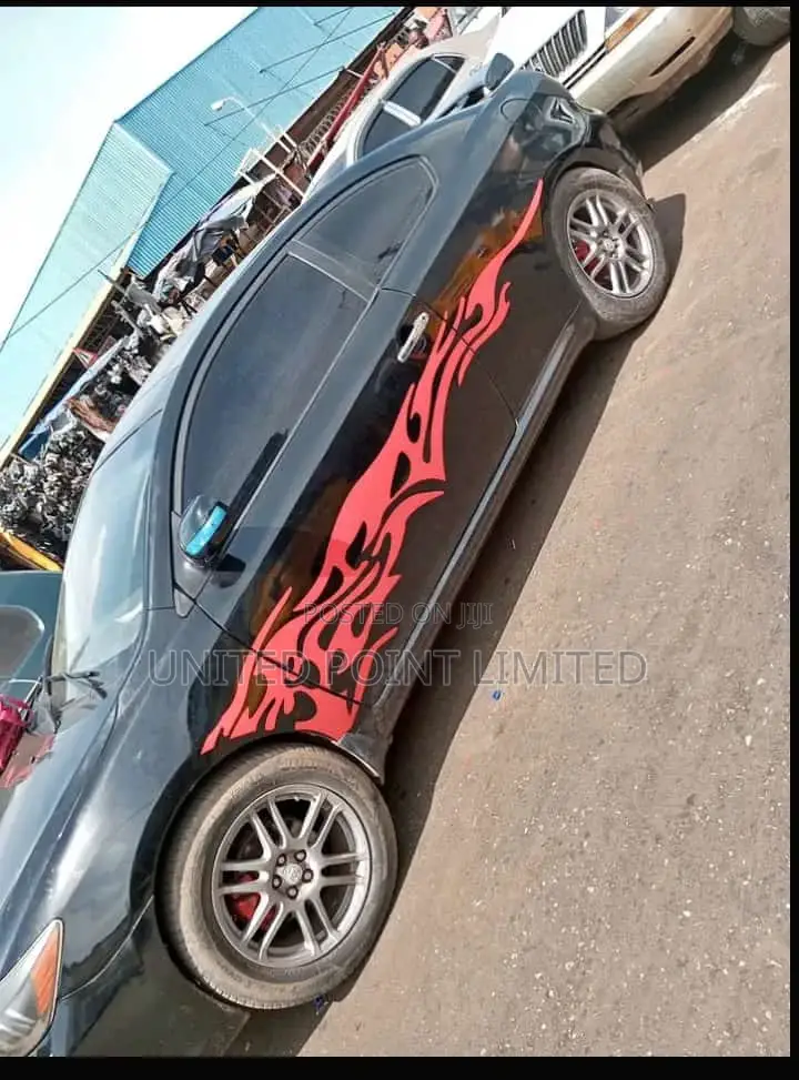 Red Side Car Monster Sticker