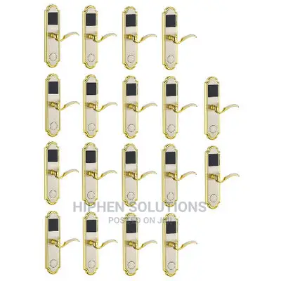 Door Lock With RFID Card Access Control - Golden Edge - 18 Sets