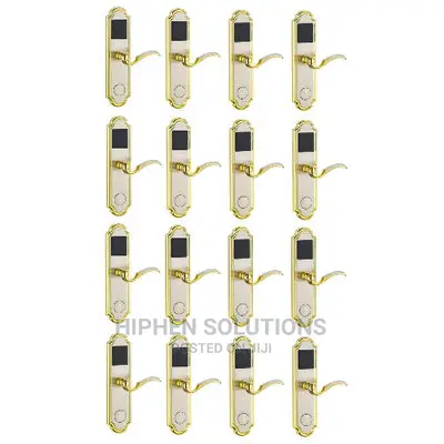 Door Lock With RFID Card Access Control - Golden Edge - 16 Sets