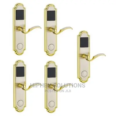 Door Lock With RFID Card Access Control - Golden Edge - 5 Sets