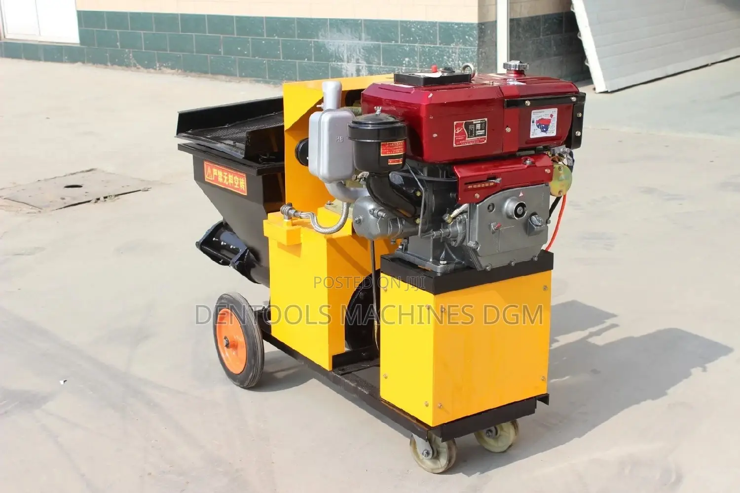 Diesel Engine Plaster Mortar Sprayer Machine