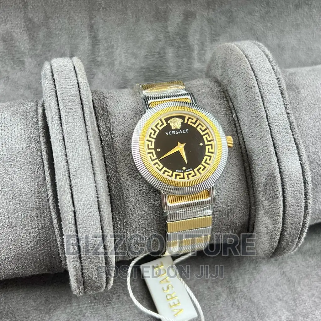 Original VERSACE Silver Steel Watch Available in Store