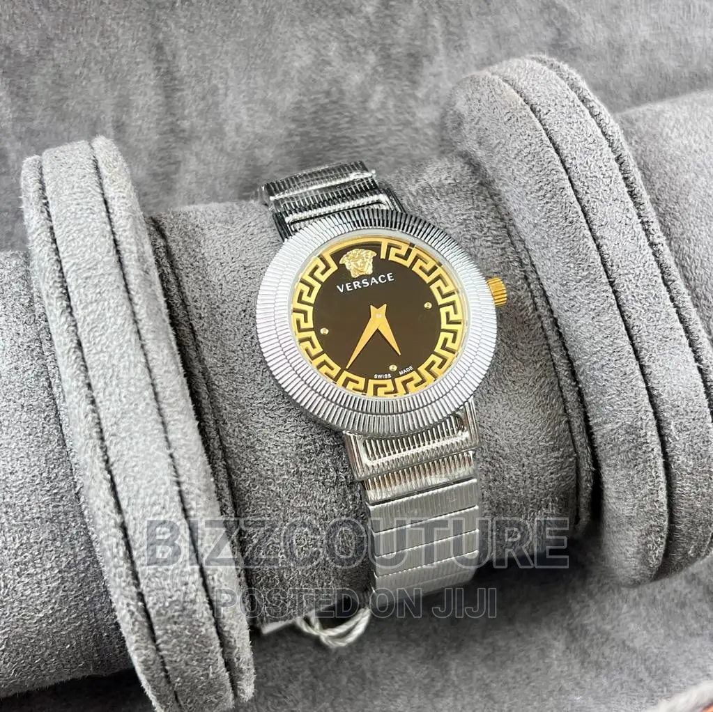 Original VERSACE Silver Steel Watch Available in Store