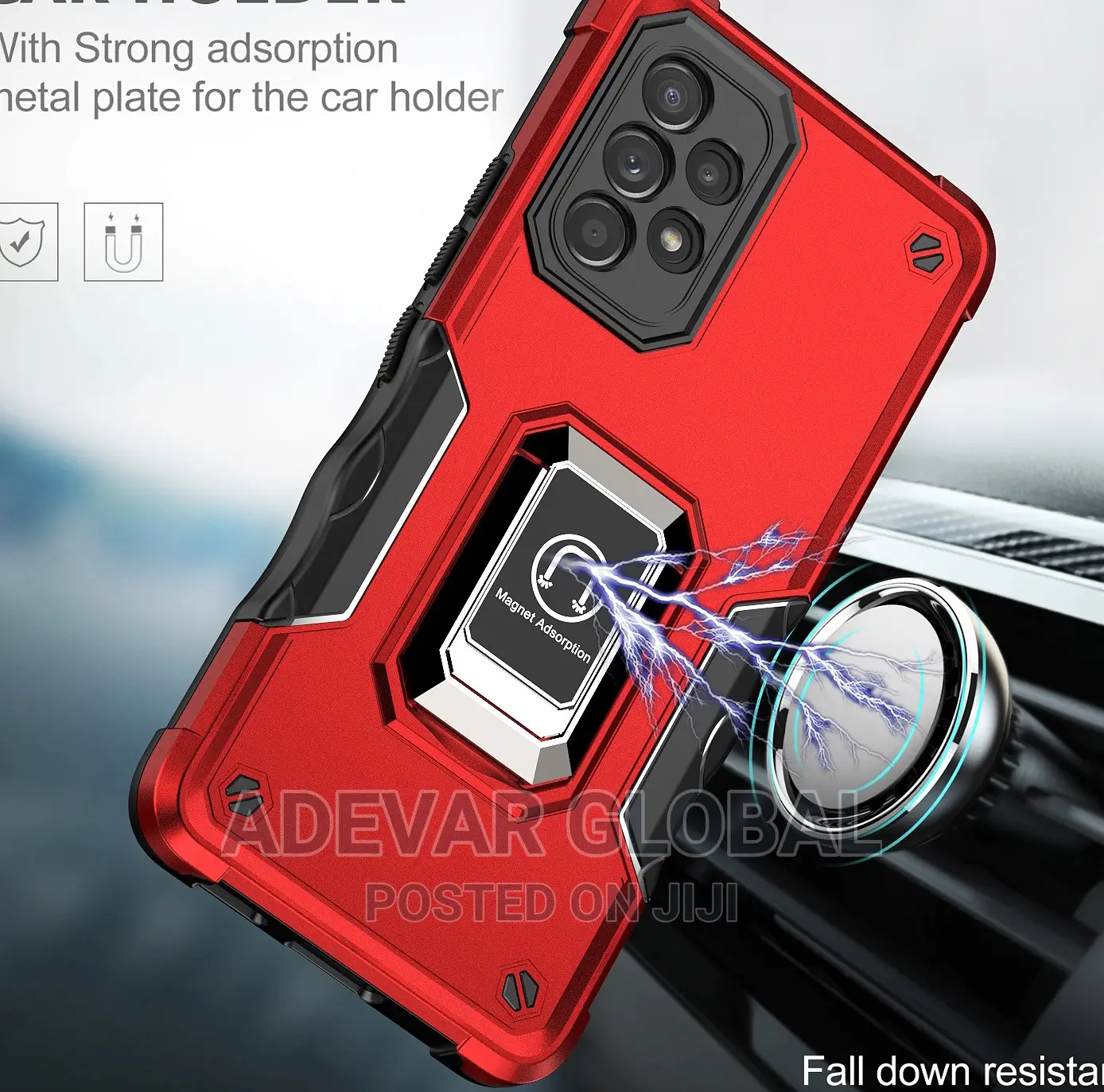 Samsung Galaxy A73 5G Case Pouch Metal Ring Protective Case