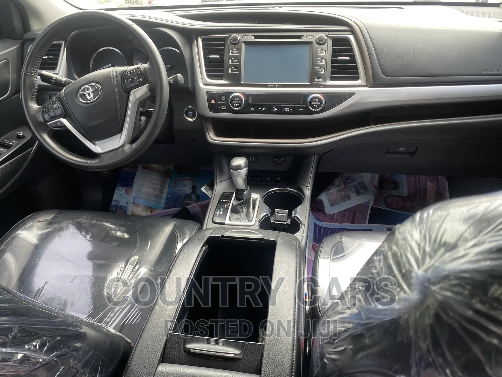 Toyota Highlander XLE V6 4x4 (3.5L 6cyl 6A) 2016 Black