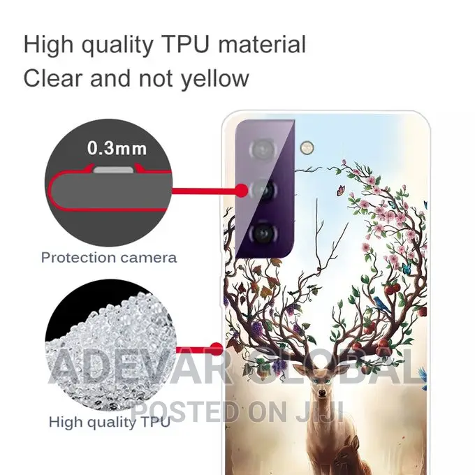 Samsung Galaxy S21+ 5G Shockproof Painted Transparent TPU