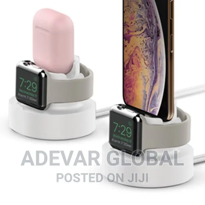 3 in 1 Watch Earphone Silicone Charging Stand 4 Apple Watch